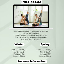 Baby & Me Yogalates (Post-Natal) Poster