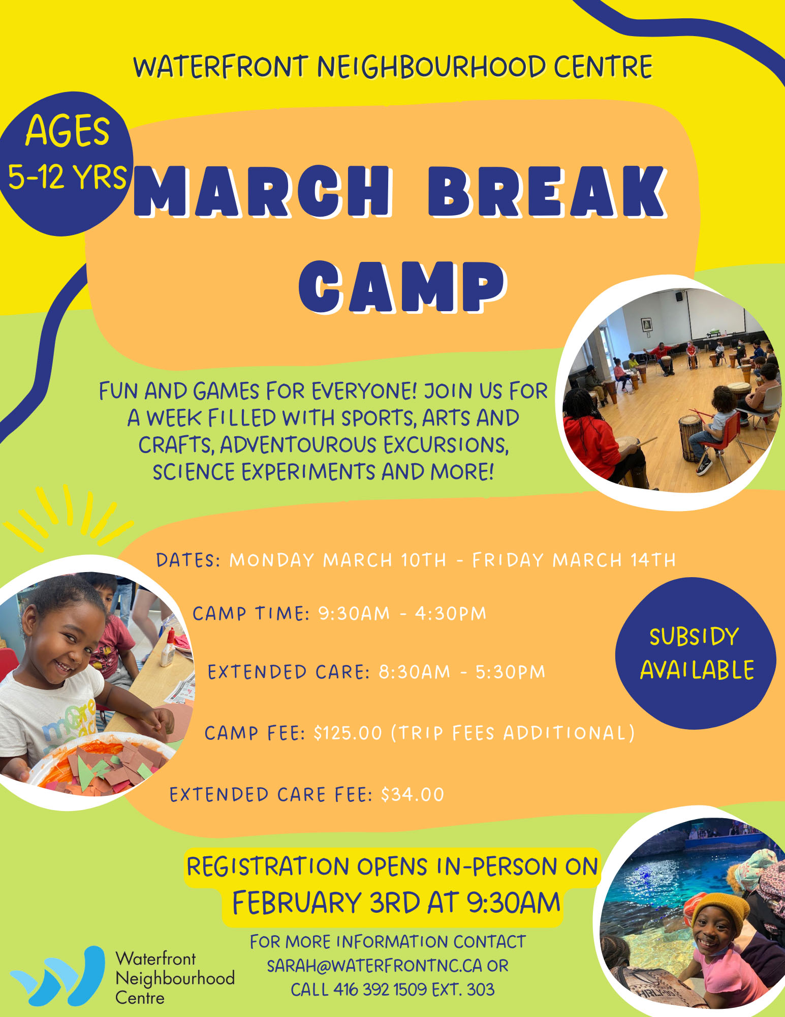 March Break Camp Poster