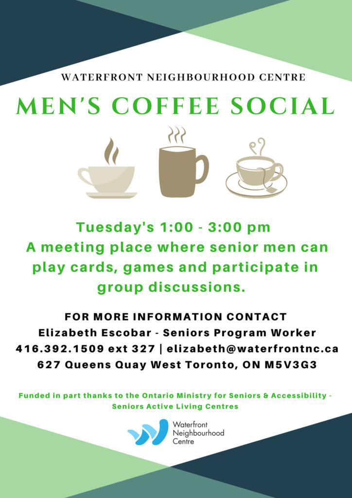 Men's Coffee Social Poster